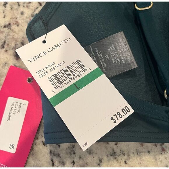 Vince Camuto Draped Bikini Top - Solids - Picture 5 of 5